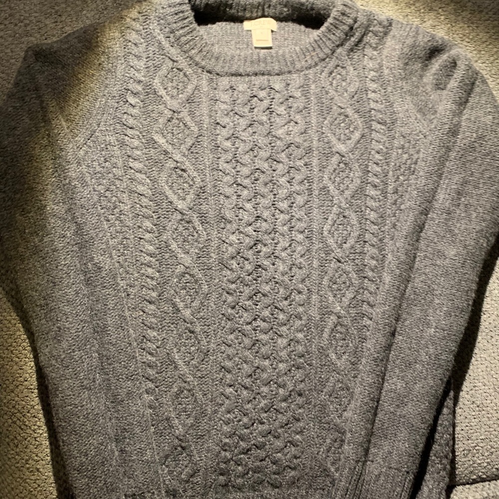 Gray, J Crew Sweater, size small.